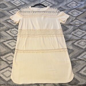 NWOT Generation Love Ivory lace T-shirt dress